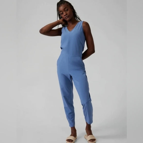 Athleta BrooklynBlue Sleeveless Jumpsuit Size 2